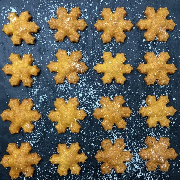 Parmesan and Gruyere cheese biscuits.